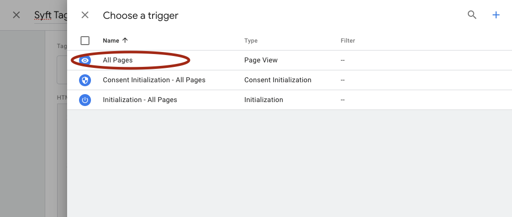 Select All Pages trigger