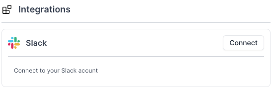 Connect to Slack