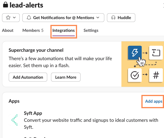 Enable private alerts